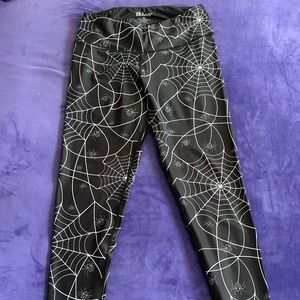 Tikiboo Workout Leggings - Spiderwebs Print